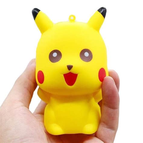 Cute Cartoon Pikachu Squishy Doll Stress Relief Squeeze Toys In