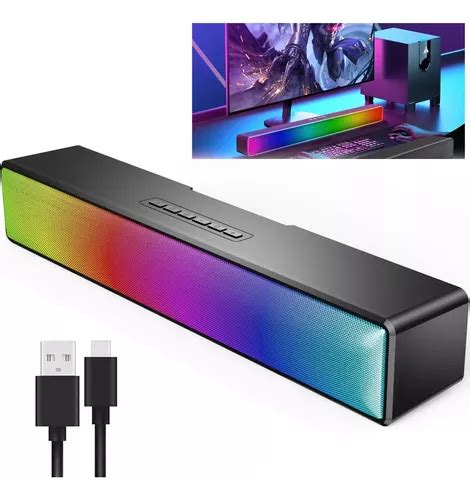 Bluetooth Rgb Bocina Para Pc Tv Laptop Gamer Usb Bocina Mercadolibre