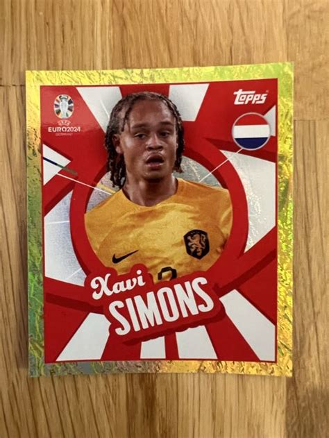 Topps Euro Ned Ptw Xavi Simons Gold Kaufen Auf Ricardo