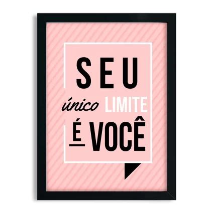 Quadro Decorativo Frase Positiva Motivação SKU 79fr Loja da Arte