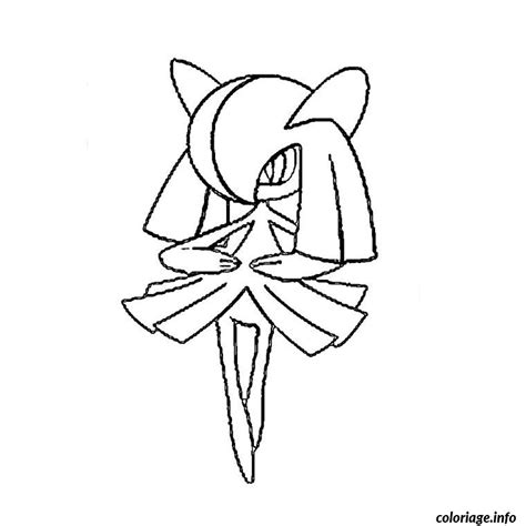 Coloriage Pokemon Kirlia Dessin Pokemon à Imprimer