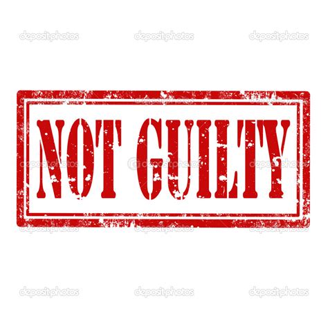 Not Guilty Stamp — Stock Vector © Carmendorin 31833421