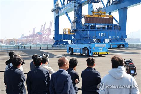 부산항 신항 2 6단계 국산화 장비 제작·설치 본격화 연합뉴스