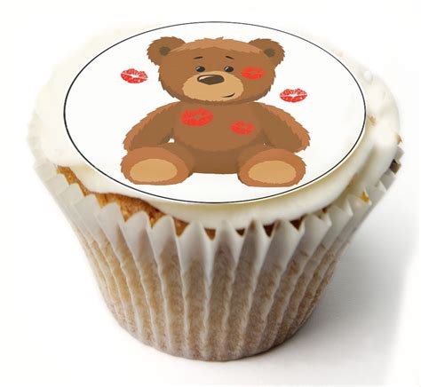 Buy Teddy Bear X Pre Cut Fairy Cake Cupcake Edible Topper