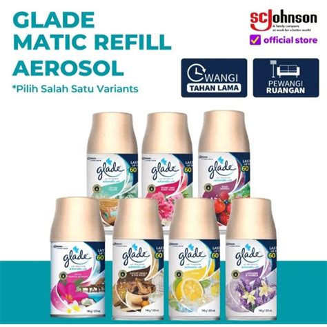 Jual Glade Automatic Matic Spray Refill Elegant Vanilla Oud Wood Wild