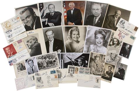 Vintage Autograph Collection with Famous Figures (200+)