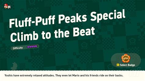 Super Mario Bros Wonder Special World Fluff Puff Peaks Special