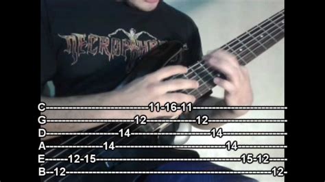 Bass Arpeggio 6 Strings In E Major Bass Lesson Sub English YouTube