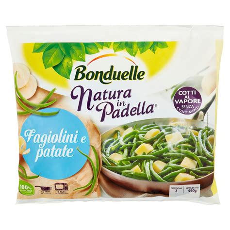 BONDUELLE Natura In Padella Fagiolini E Patate 450 GR Cotti Al Vapore