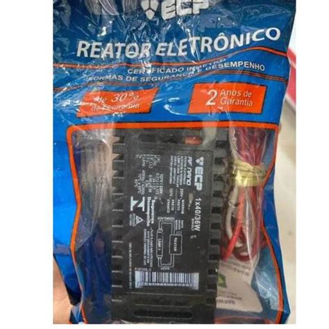 Reator Eletrônico Lâmpada Fluorescente Ecp 1x40w Bivolt Margirius