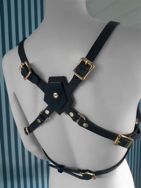 Strap On Dildo Chest Harness Pegging Leather Bra Dildo Harness