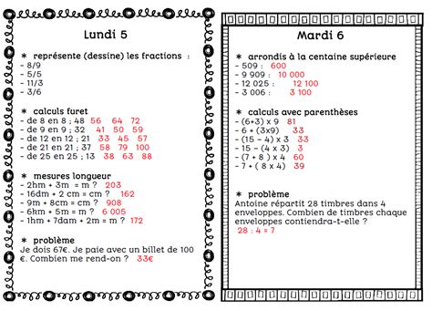 Calcul Mental P Riode De Deux Choses L Une