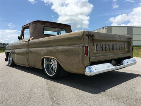 Chevrolet C Short Bed Fleetside Air Ride Dropped Slammed Patina