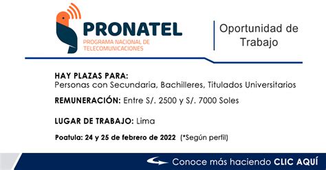 Convocatoria Pronatel Cas Plazas Ciencias De La Comunicaci N