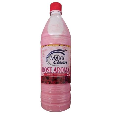 Pink Liquid Rose Aroma Perfumed Herbal Phenyl Multipurpose Bottle At