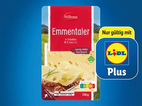 Milbona Emmentaler In Scheiben Von Lidl Ansehen