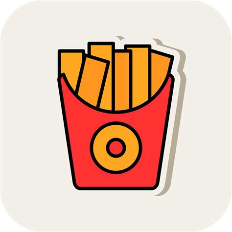 Fried Potatoes Vector Icon Design Vector Art At Vecteezy