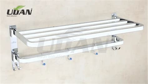 Wall Mounting Stainless Steel Folding Towel Rack For Bathroom