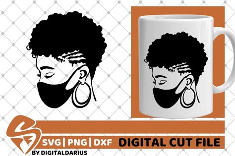 148 Black Woman Short Hair SVG Free SVG Cut Files AppSVG