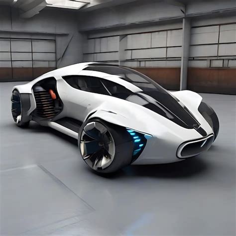 Premium Ai Image Futuristic Car Concept Car Ai