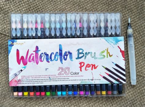 Watercolor Brush Pens Tips Review Notebooktherapy