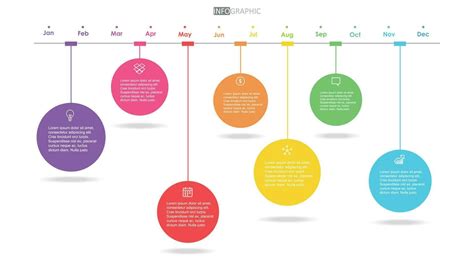 Projekt Zeitleiste Diagramm Infografik Roadmap Vorlage Zum Gesch Ft