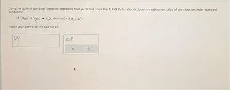 Solved Using The Table Of Standard Formation Enthalpies That Chegg