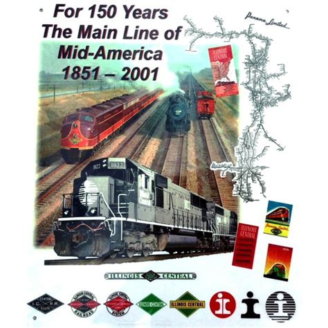 Illinois Central Railroad Sign | 150th Anniversary - MrTrain