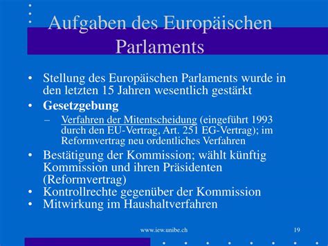 PPT Europäische Union Institutionen und Rechtsetzung PowerPoint