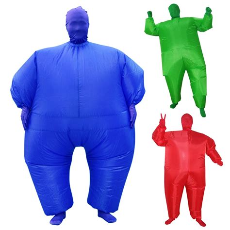 Airsuits Inflatable Fat Chub Suit Fancy Dress Party Costume Red Green