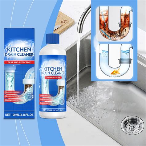 Kitchen Drain Pipe Cleaner | Powerful Sewer Hair & Grease Remover