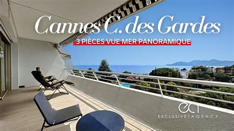 Cannes Croix des gardes 3 pièces 98 m² avec terrasse et vue mer YouTube