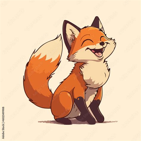 cute fox cartoon characters vector illustration eps 10 Stock Vector ...