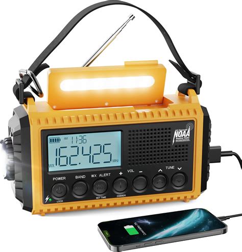 Raynic Emergency Radio 5000mAh 18500mWh Weather Radio Solar Hand