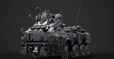 ArtStation - APC tank modeling / Wolfenstein YoungBlood FanArt