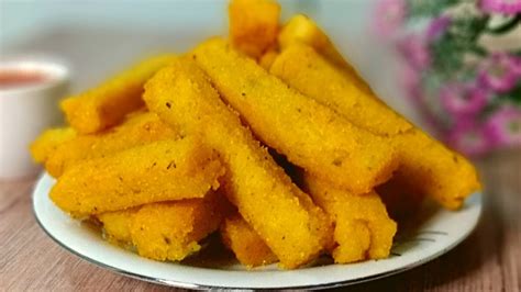 COMO FAZER POLENTA FRITA TEMPERADA CROCANTE E DELICIOSA YouTube