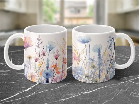 Sublimation Wildblumen Tasse X Png Graphic By Autismusmama Creative