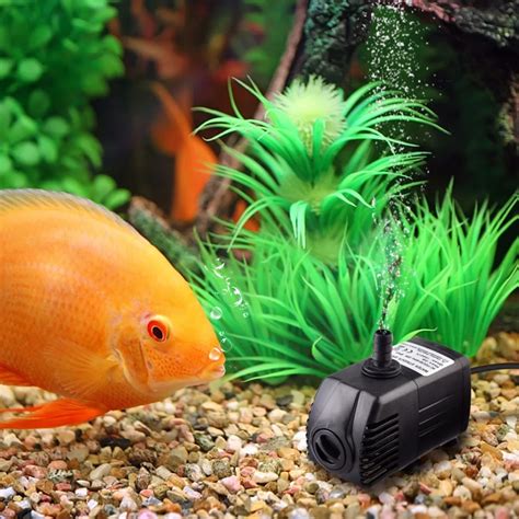 Watt Fish Tank Submersible Aquarium Water Pump L H Ultra Quiet