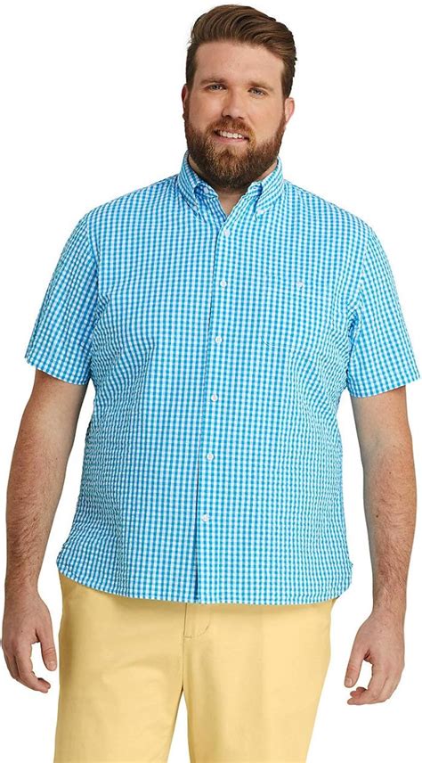 Lands End Mens Traditional Fit Short Sleeve Seersucker Shirt At Amazon Mens Clothing Store