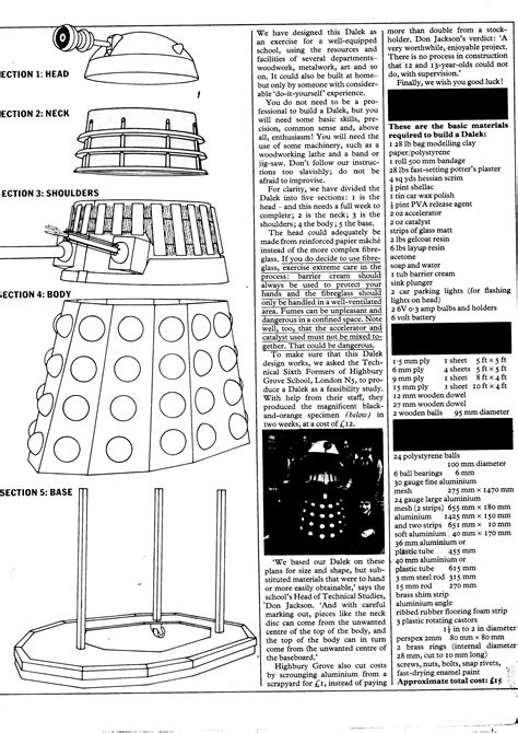 Tom Rathborne's Media Creations: Ray-traced Daleks : blueprints