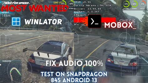 Need For Speed Most Wanted 2012 Winlator 4 0 Vs Mobox Emulator