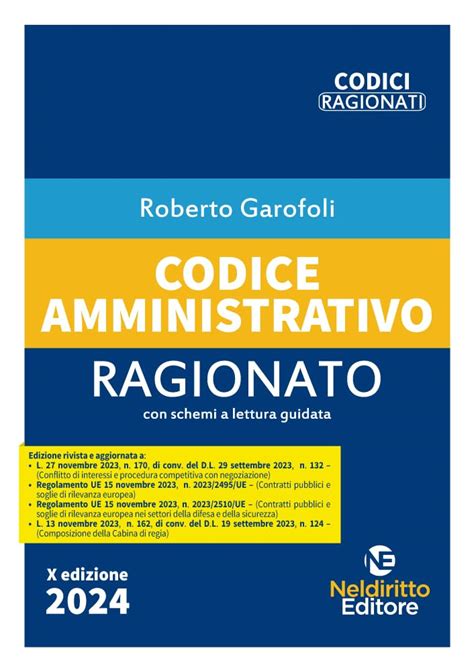 Codice Amministrativo Ragionato Nuova Ediz Garofoli Roberto