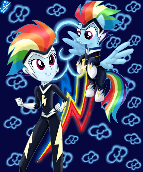 Rainbow Dash Power Eq Girls And Pony By Liniitadash23 On Deviantart