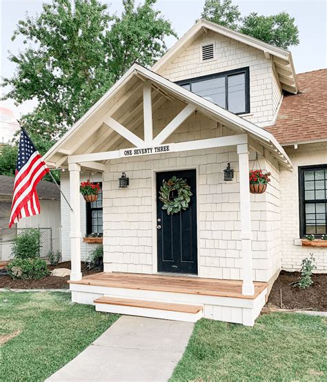 Simple DIY White Front Porch (Part 1) - Crystel Montenegro Home