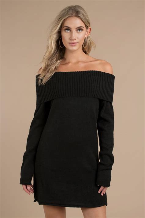 Right Now Terracotta Off Shoulder Knit Sweater Dress Sweater Dress