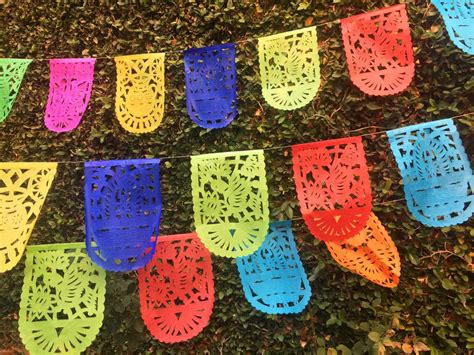 Mexican Themed Party Decorations Medium Sized Oval Papel Picado Garland ...