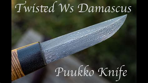 Forging A Puukko Knife From Scrap Damascus Youtube