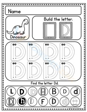 Handwriting Without Tears Letter D Worksheet