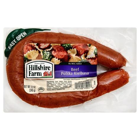 Hillshire Farm Beef Polska Kielbasa Smoked Sausage Rope 12 Oz From