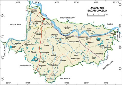 Jamalpur Bangladesh Map